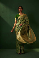 Womens Fashion Ethnic Green Color Sarees-MLSHWSA1155GRN0ONE
